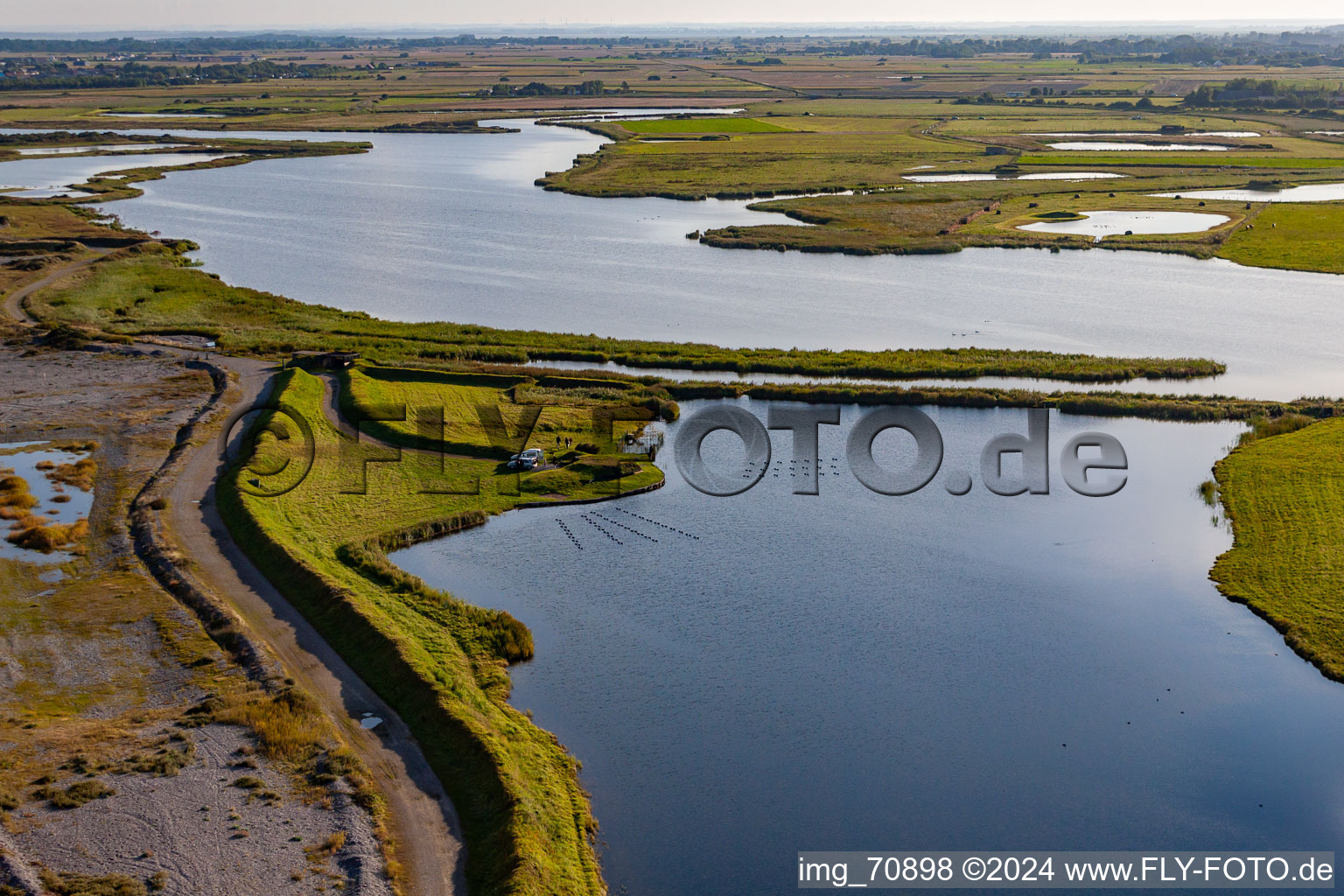 Vue aérienne de Cours du Montmignon à Cayeux-sur-Mer dans le département Somme, France