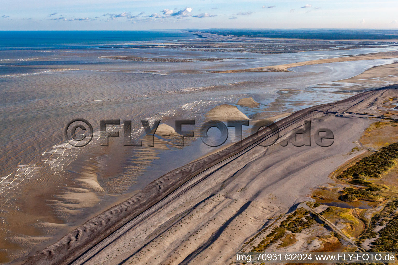 Cayeux-sur-Mer dans le département Somme, France vu d'un drone