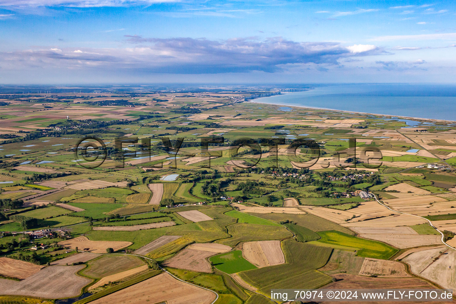 Image drone de Cayeux-sur-Mer dans le département Somme, France