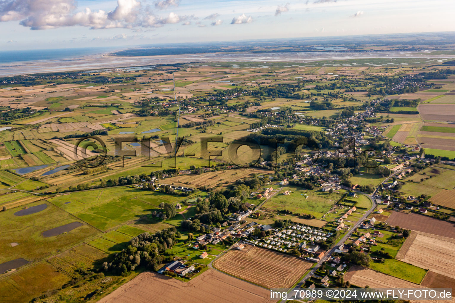 Lanchères dans le département Somme, France d'en haut