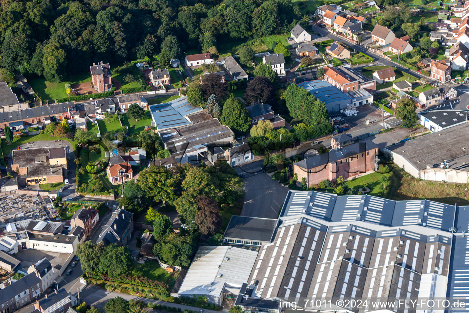 Friville-Escarbotin dans le département Somme, France vue d'en haut