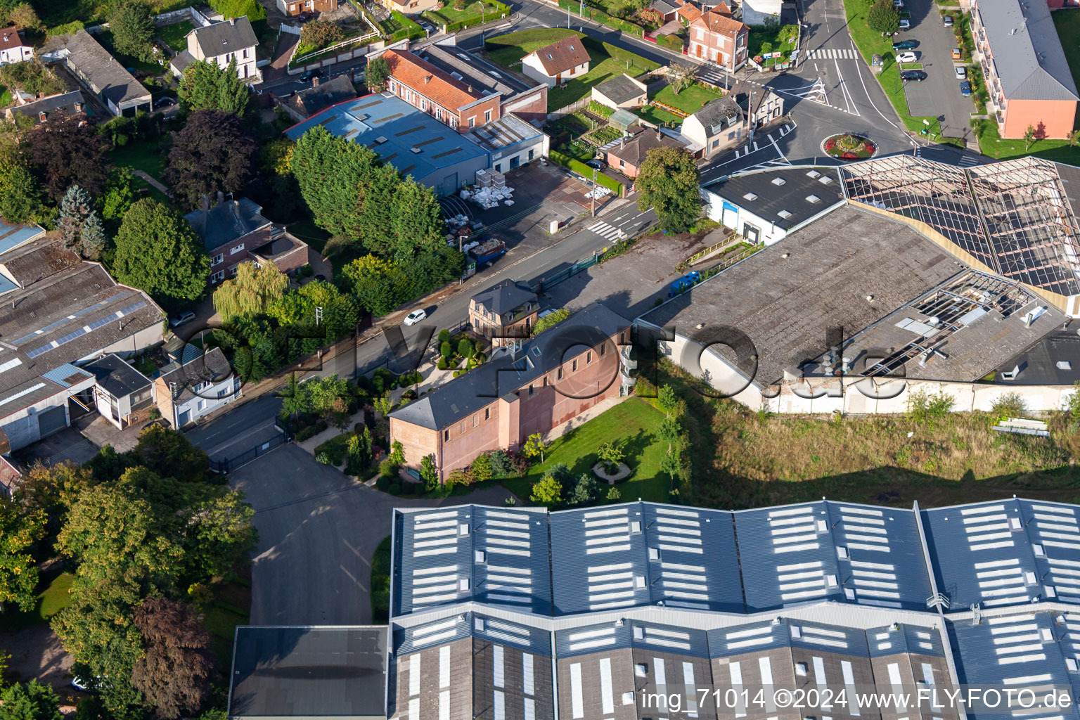 Friville-Escarbotin dans le département Somme, France vue du ciel