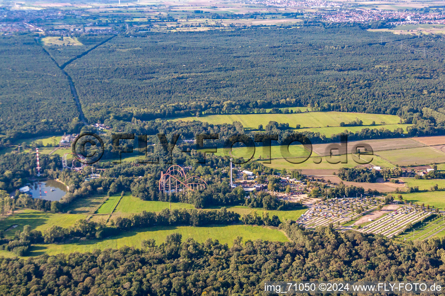 Vue aérienne de Parc de vacances à Haßloch dans le département Rhénanie-Palatinat, Allemagne