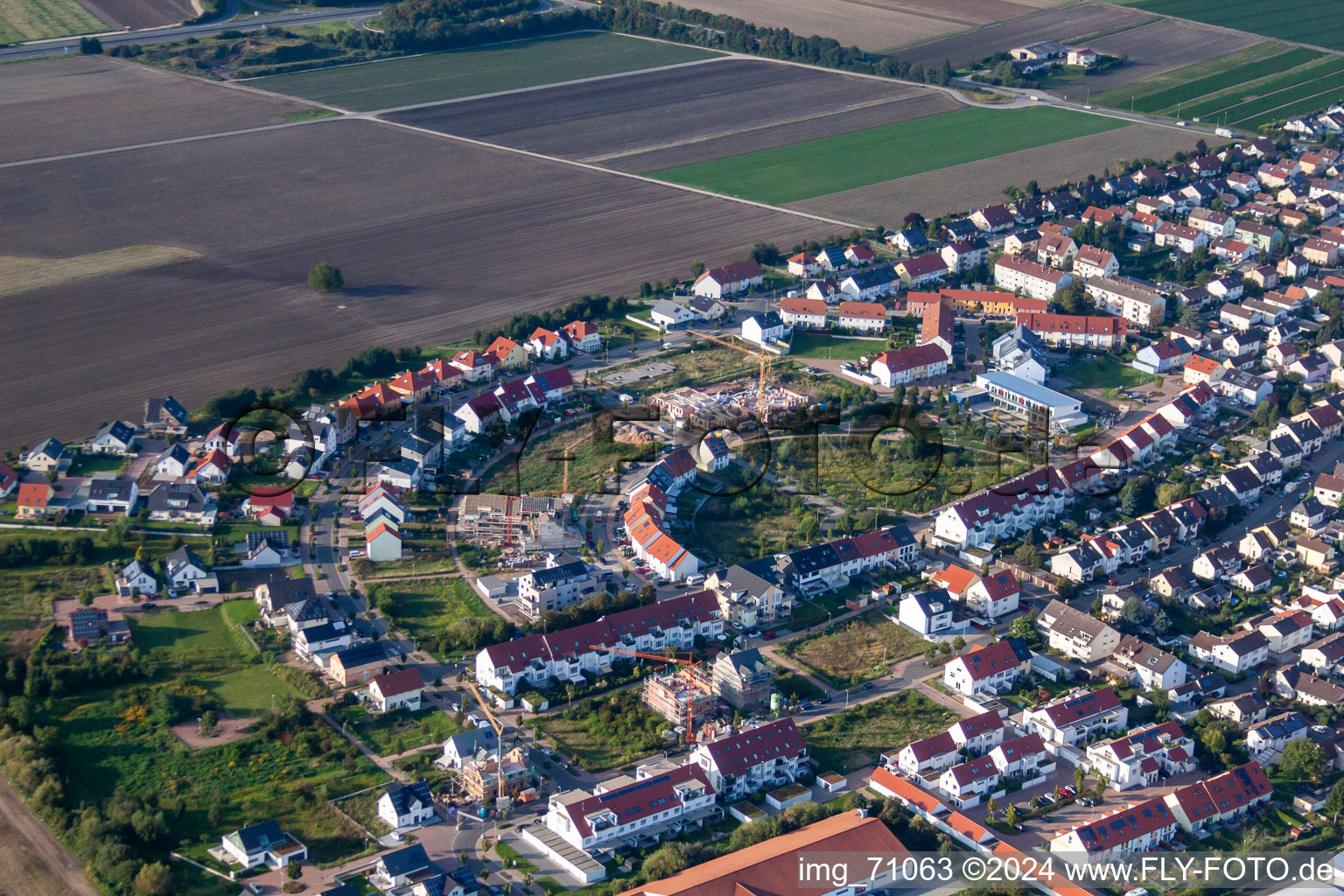 Vue aérienne de Bague Médardus à Mutterstadt dans le département Rhénanie-Palatinat, Allemagne