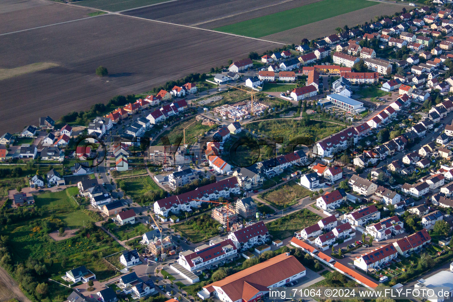 Vue aérienne de Bague Médardus à Mutterstadt dans le département Rhénanie-Palatinat, Allemagne