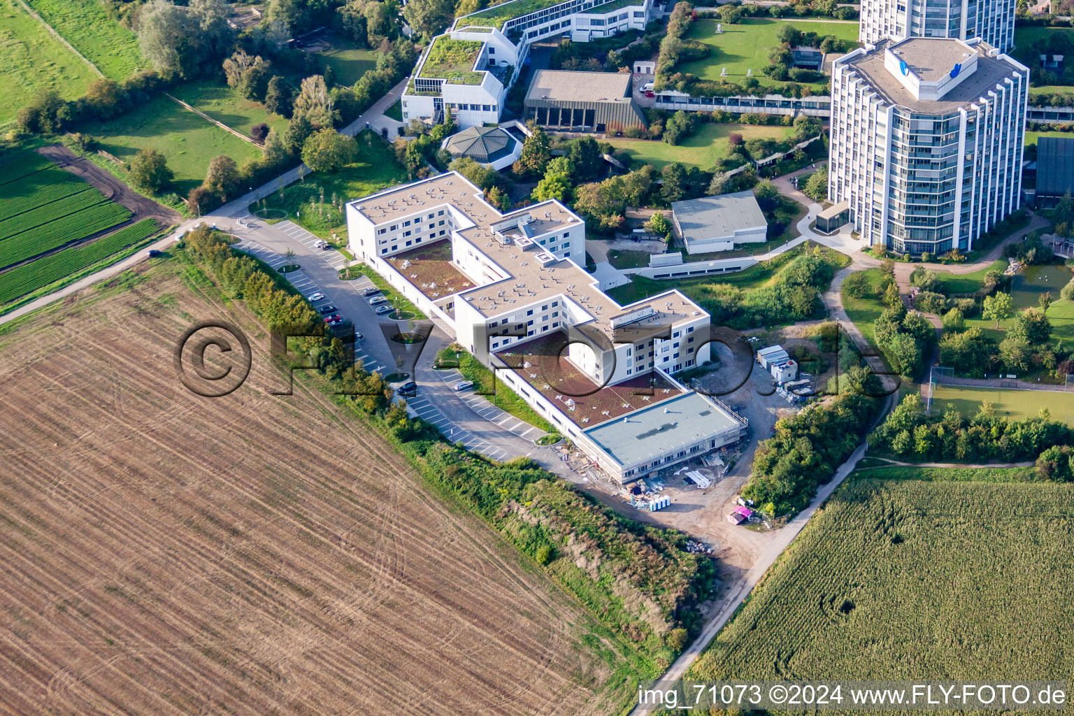 Photographie aérienne de Clinique des accidents BG à le quartier Oggersheim in Ludwigshafen am Rhein dans le département Rhénanie-Palatinat, Allemagne