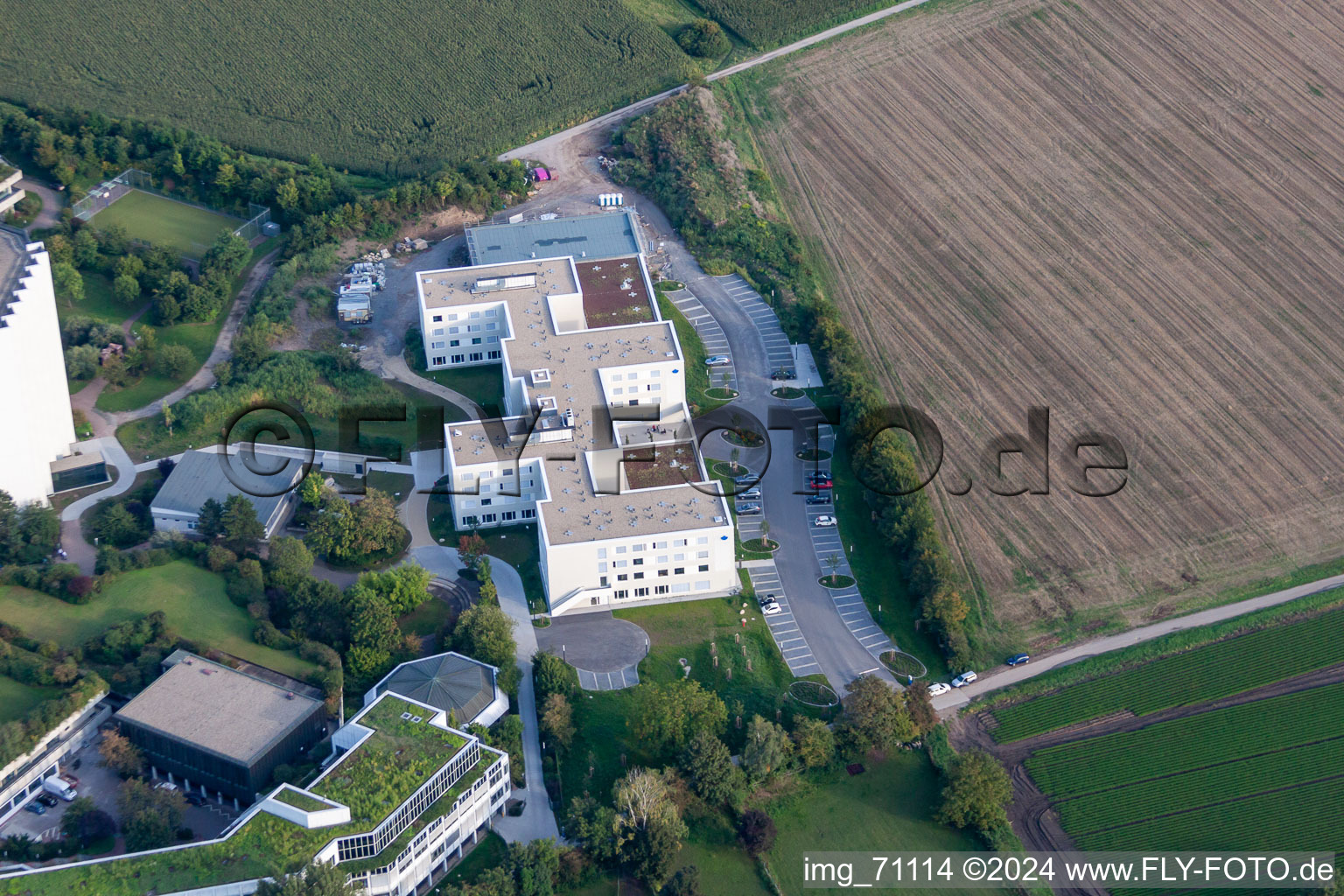 Photographie aérienne de Clinique des accidents BG à le quartier Oggersheim in Ludwigshafen am Rhein dans le département Rhénanie-Palatinat, Allemagne