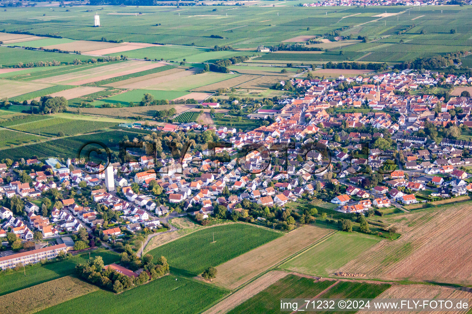 Quartier Lachen in Neustadt an der Weinstraße dans le département Rhénanie-Palatinat, Allemagne vu d'un drone