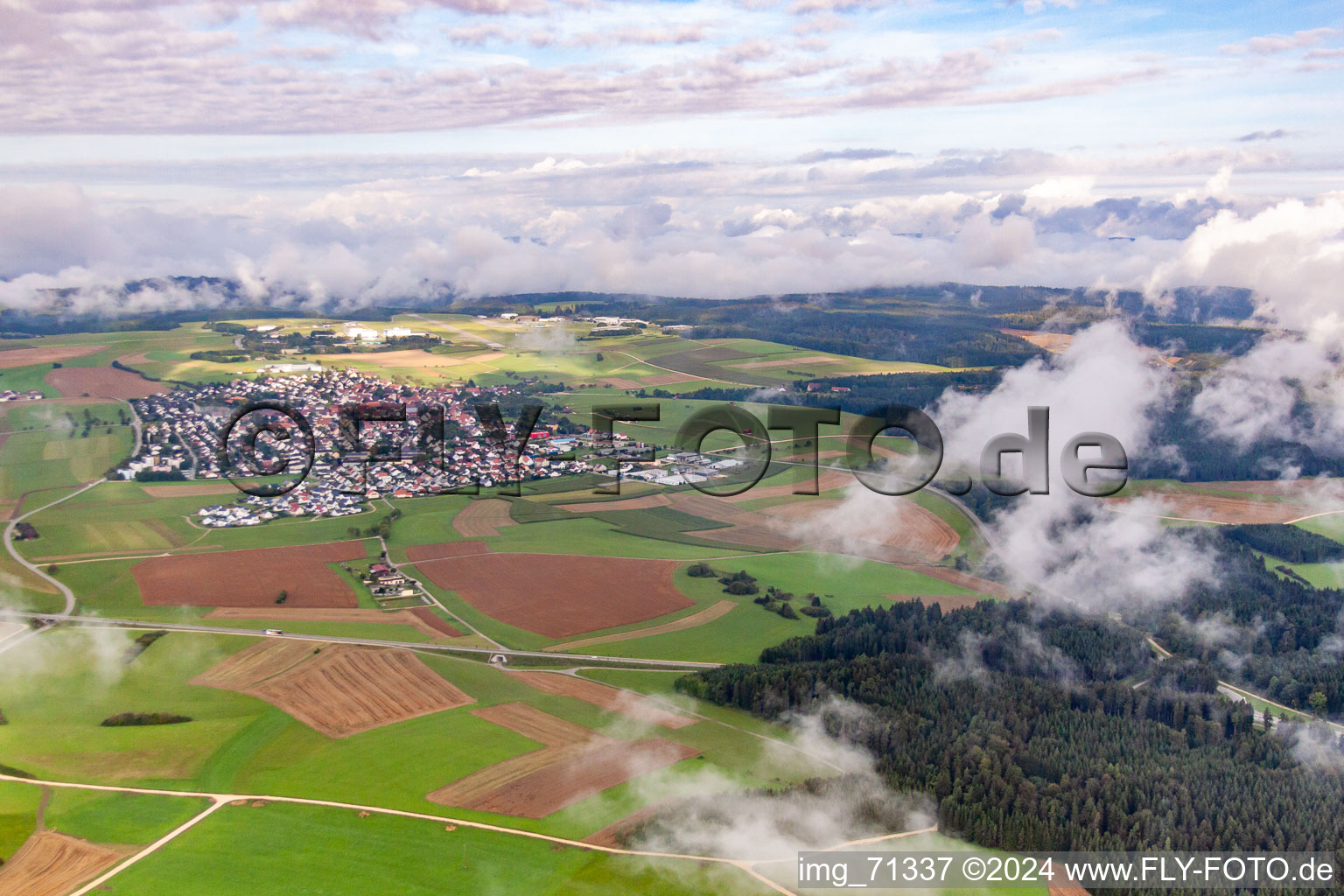 Neuhausen ob Eck dans le département Bade-Wurtemberg, Allemagne hors des airs