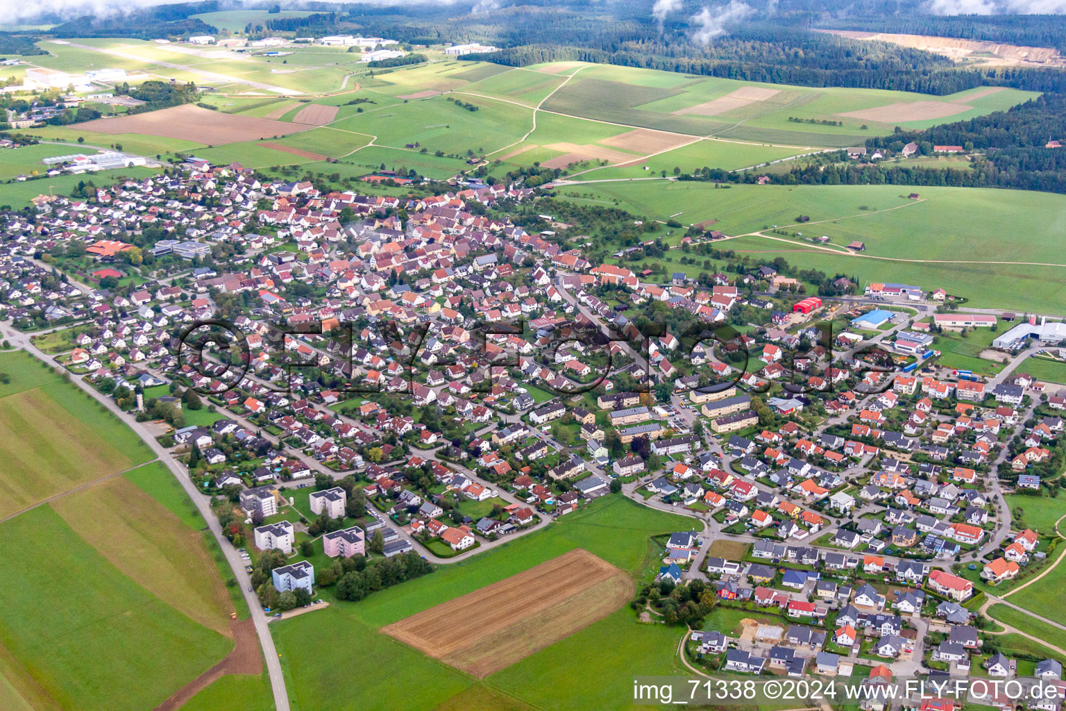 Neuhausen ob Eck dans le département Bade-Wurtemberg, Allemagne vue d'en haut