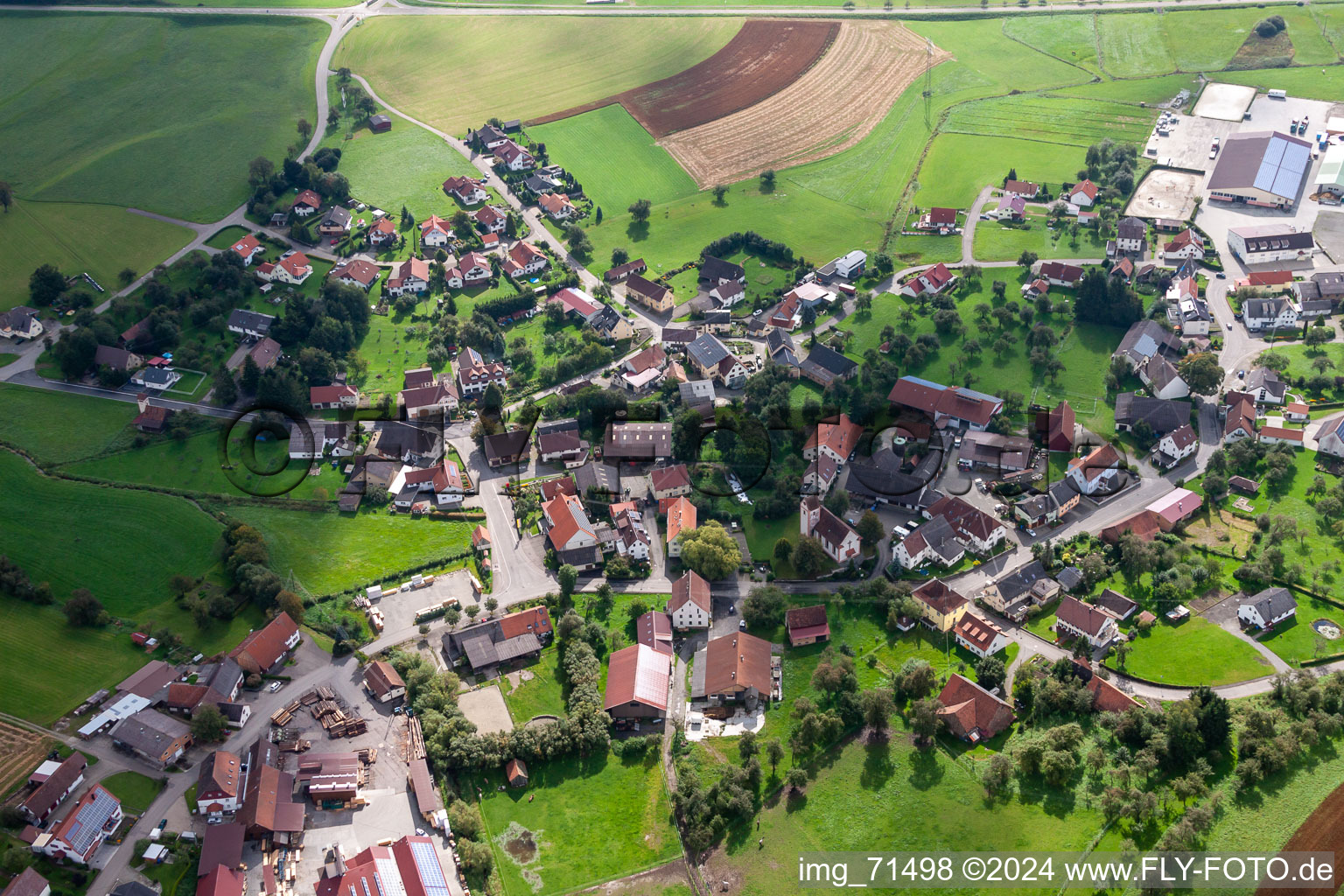 Vue aérienne de Quartier Boll in Sauldorf dans le département Bade-Wurtemberg, Allemagne