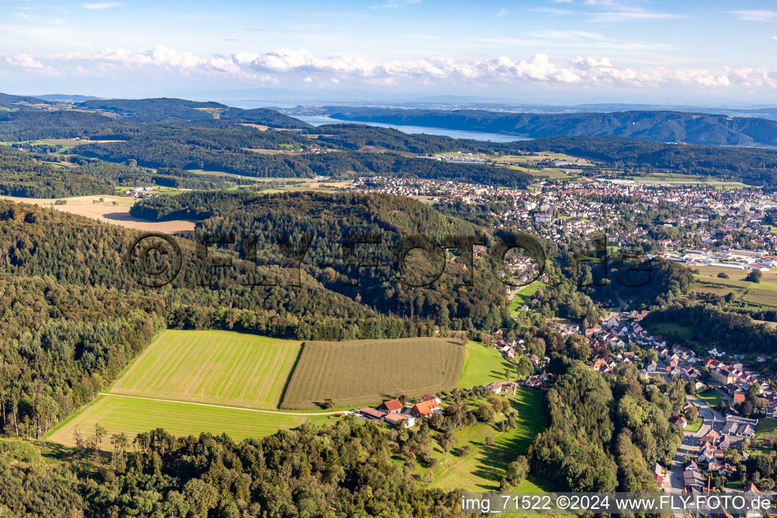 Vue oblique de Quartier Zizenhausen in Stockach dans le département Bade-Wurtemberg, Allemagne