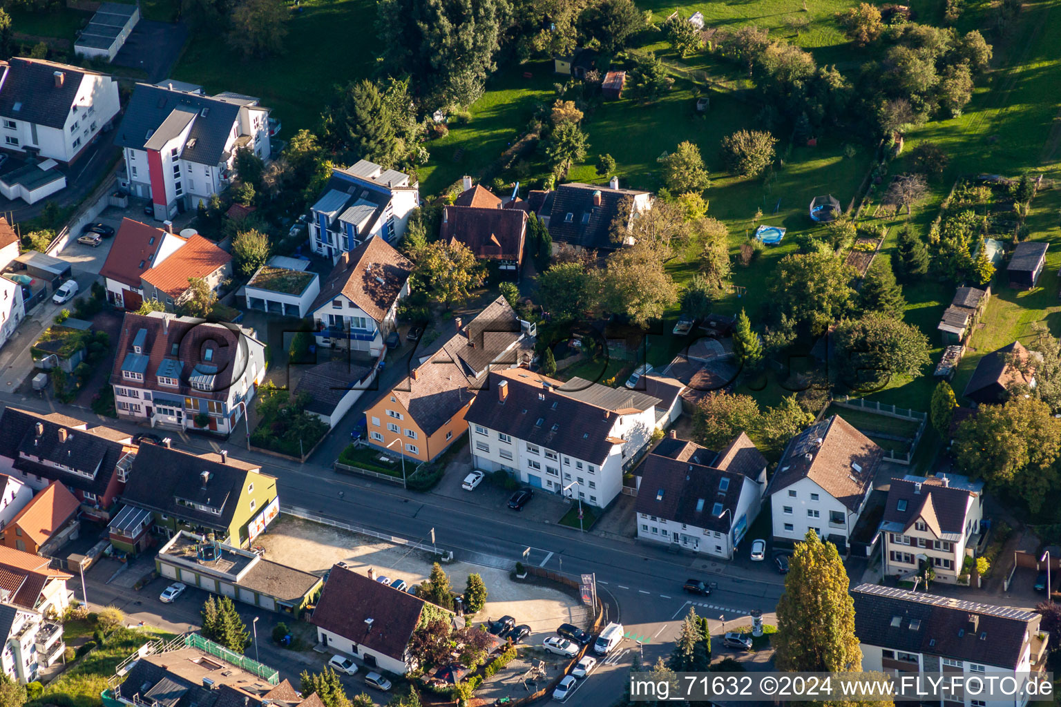 Quartier Wollmatingen in Konstanz dans le département Bade-Wurtemberg, Allemagne d'en haut
