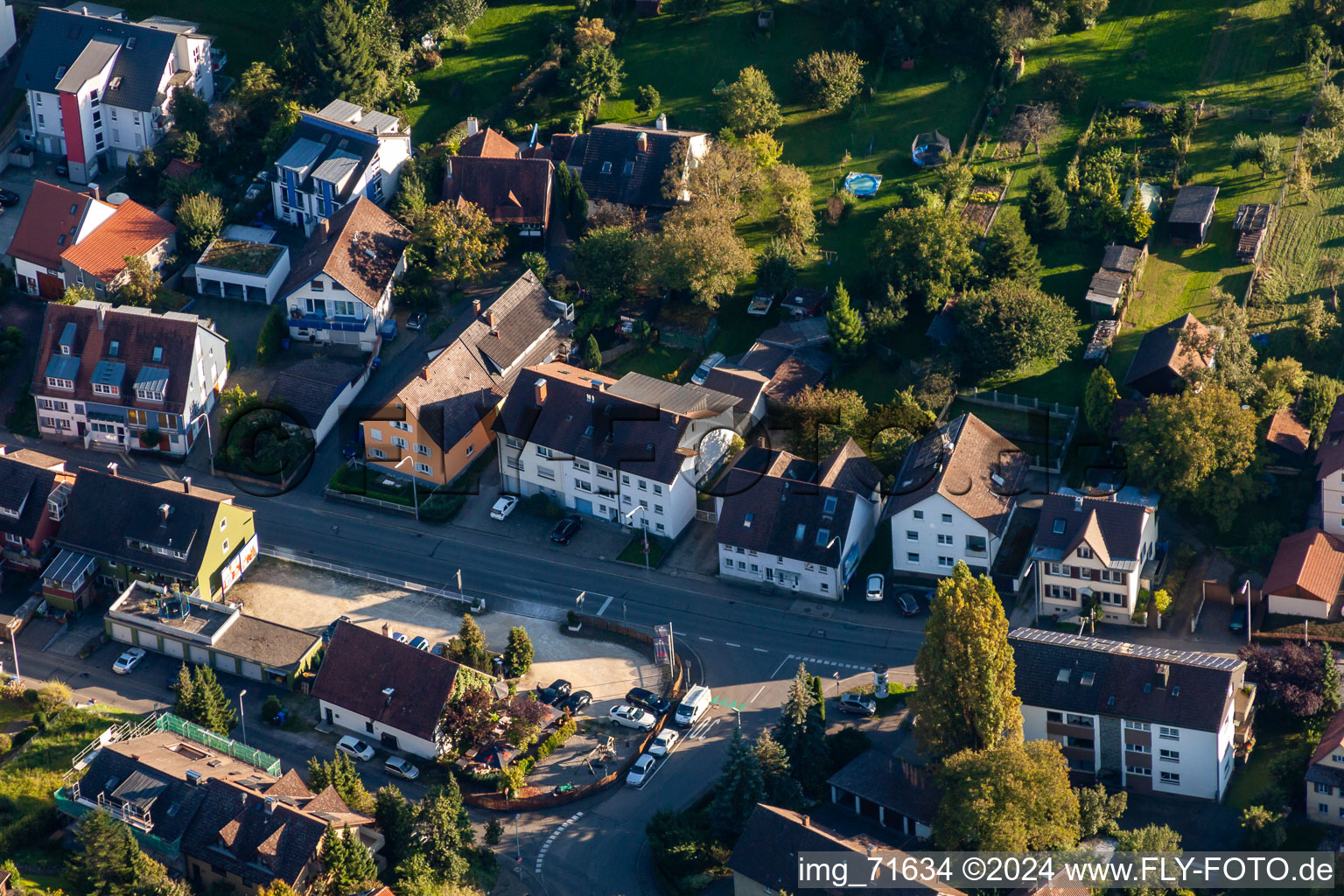 Quartier Wollmatingen in Konstanz dans le département Bade-Wurtemberg, Allemagne hors des airs