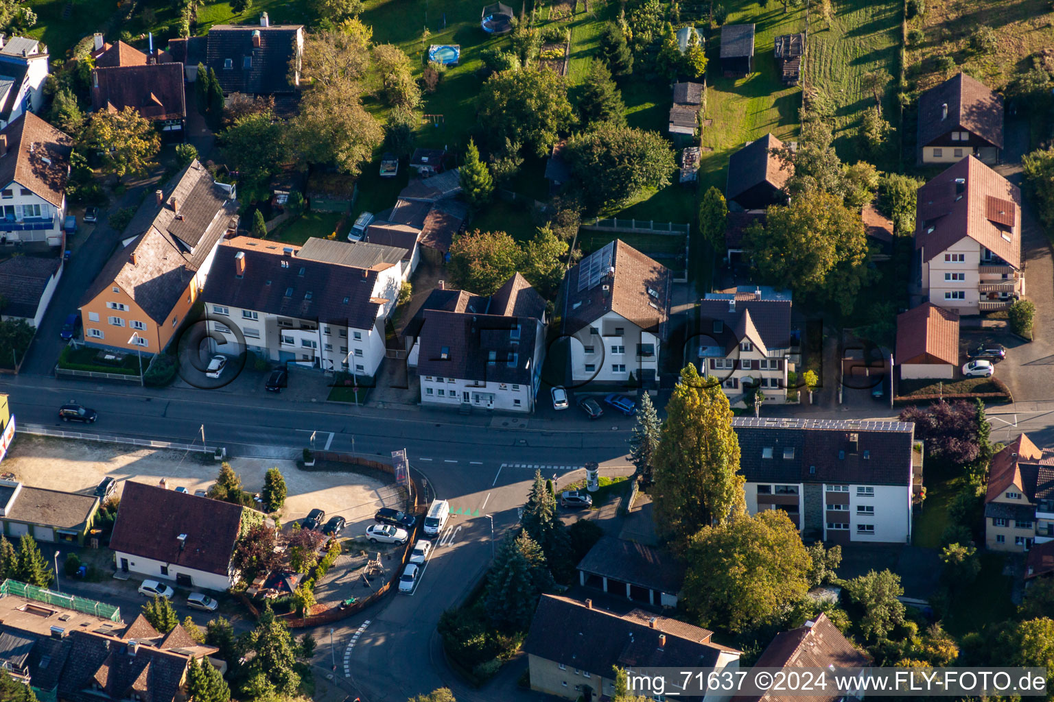 Quartier Wollmatingen in Konstanz dans le département Bade-Wurtemberg, Allemagne vue d'en haut