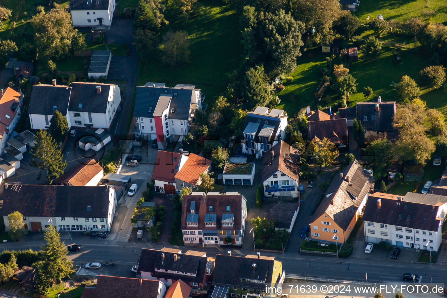 Quartier Wollmatingen in Konstanz dans le département Bade-Wurtemberg, Allemagne depuis l'avion