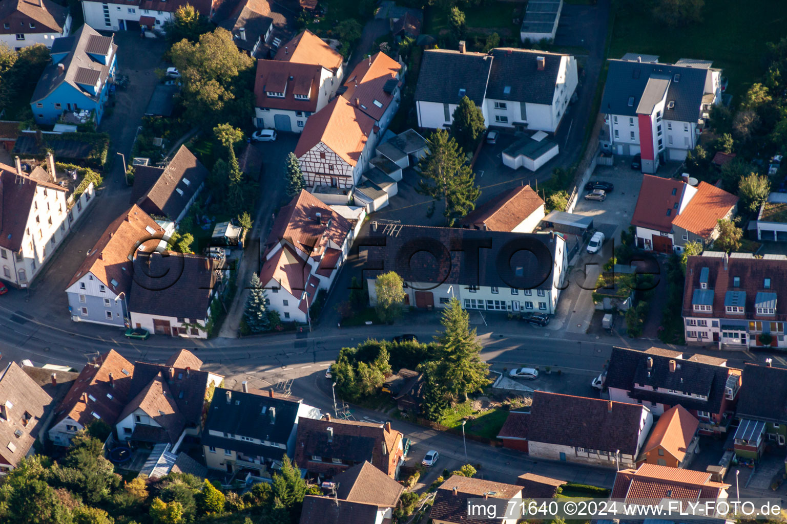 Vue d'oiseau de Quartier Wollmatingen in Konstanz dans le département Bade-Wurtemberg, Allemagne