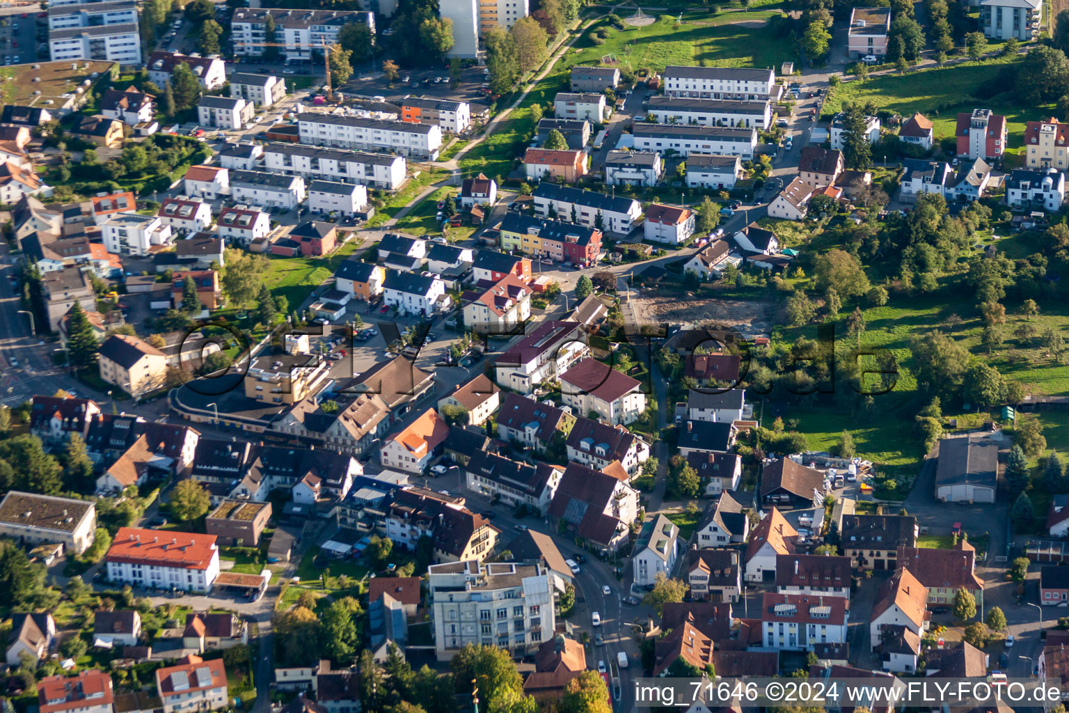 Enregistrement par drone de Quartier Wollmatingen in Konstanz dans le département Bade-Wurtemberg, Allemagne