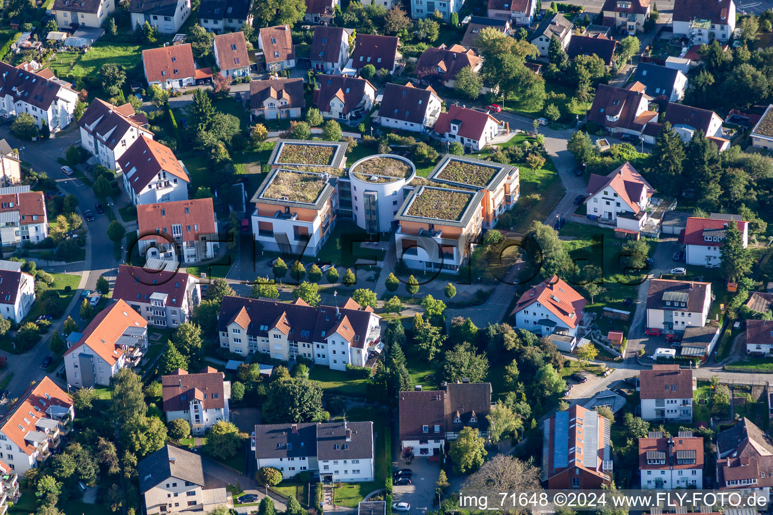 Vue aérienne de Maison de retraite - résidence pour personnes âgées de la maison de retraite Haus Urisberg dans le quartier de Fürstenberg à le quartier Wollmatingen in Konstanz dans le département Bade-Wurtemberg, Allemagne