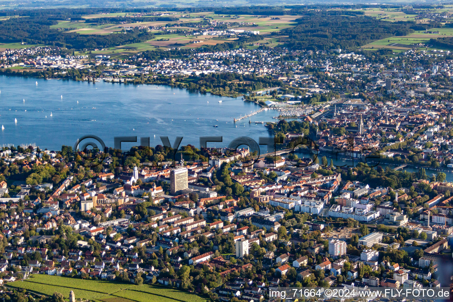Photographie aérienne de Quartier Petershausen in Konstanz dans le département Bade-Wurtemberg, Allemagne