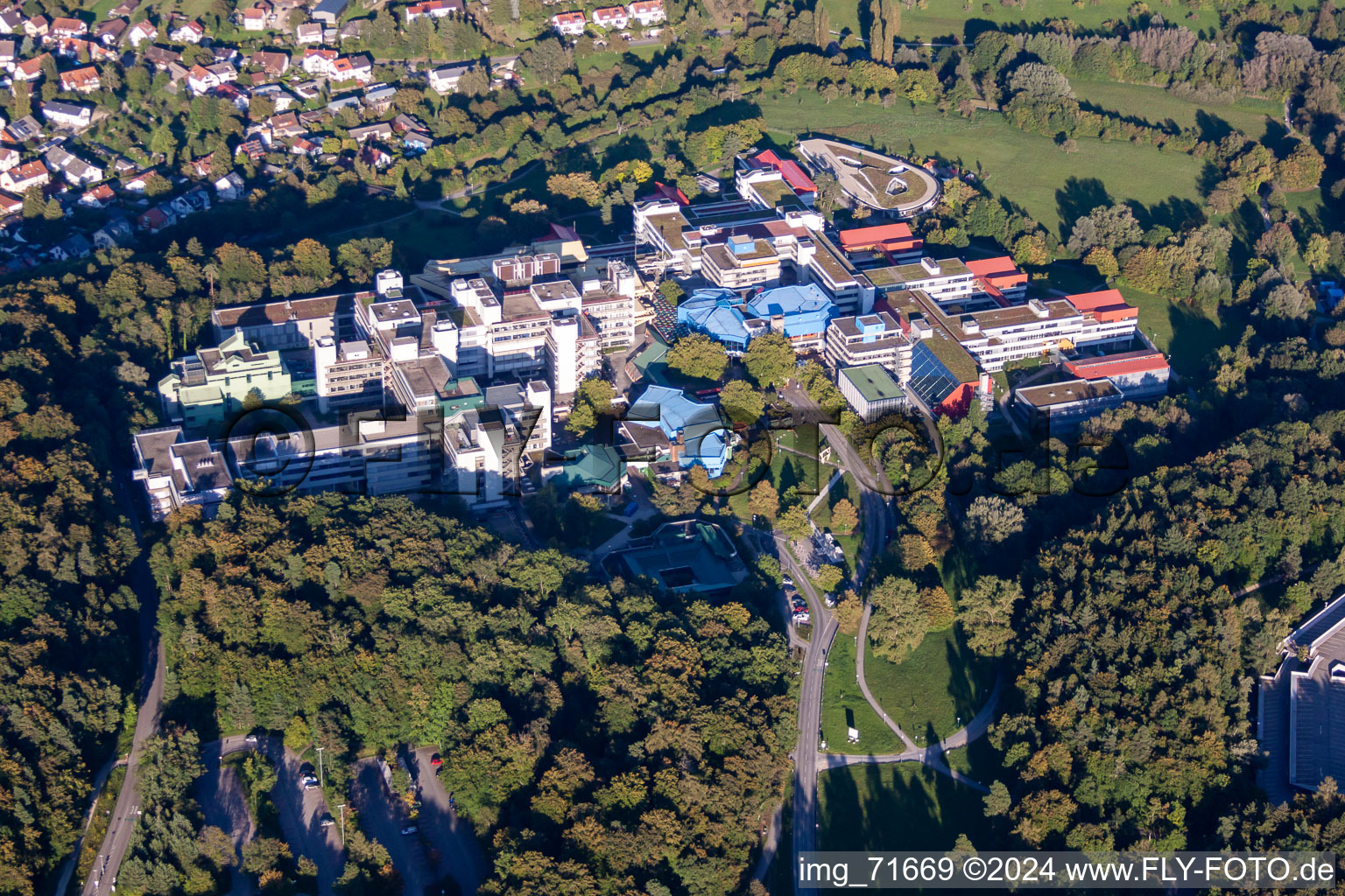 Photographie aérienne de Campus universitaire Konstanz à le quartier Egg in Konstanz dans le département Bade-Wurtemberg, Allemagne