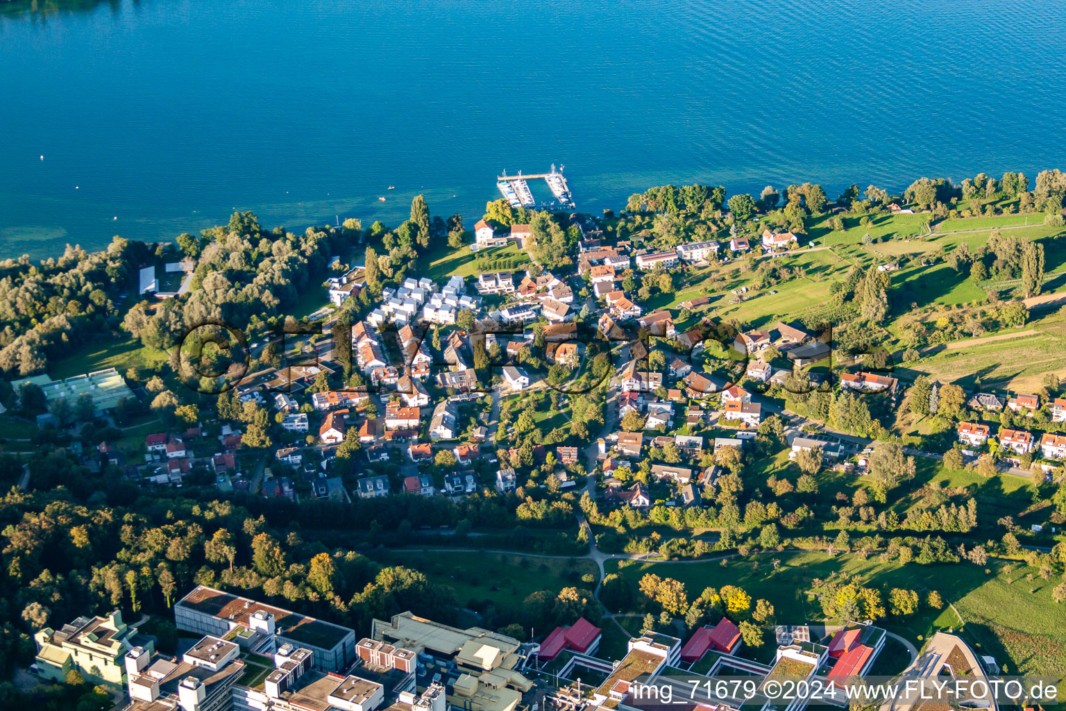 Vue aérienne de Quartier Egg in Konstanz dans le département Bade-Wurtemberg, Allemagne