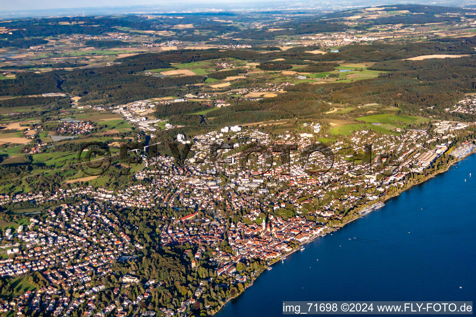 Überlingen dans le département Bade-Wurtemberg, Allemagne d'en haut