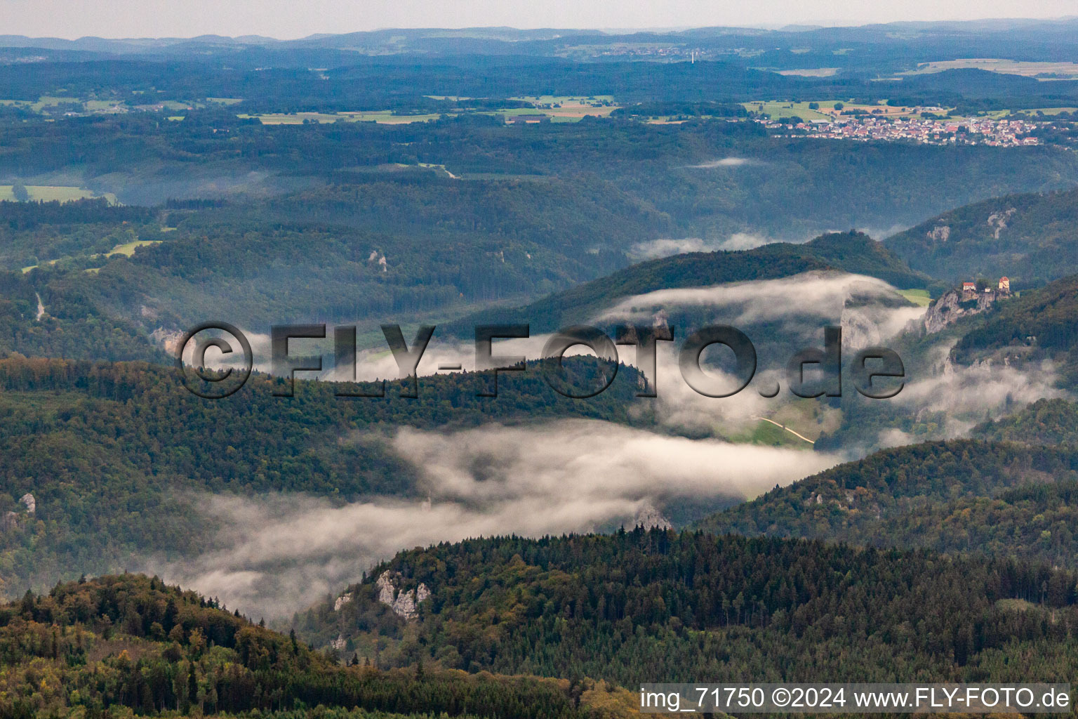 Fridingen an der Donau dans le département Bade-Wurtemberg, Allemagne d'en haut