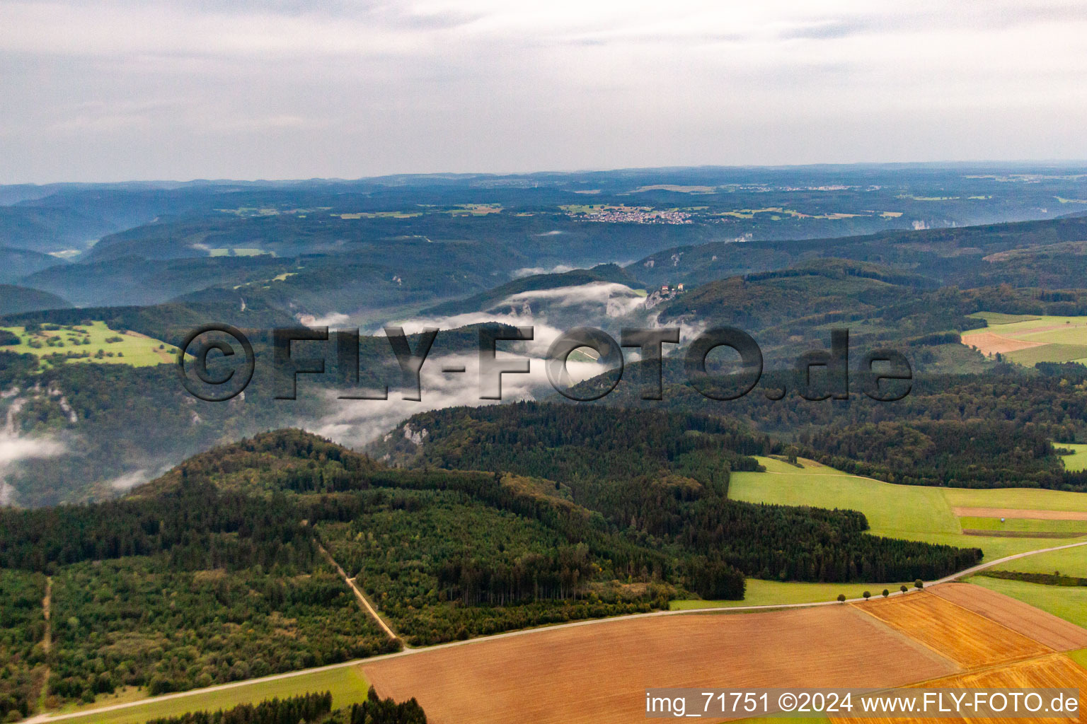 Vue oblique de Buchheim dans le département Bade-Wurtemberg, Allemagne