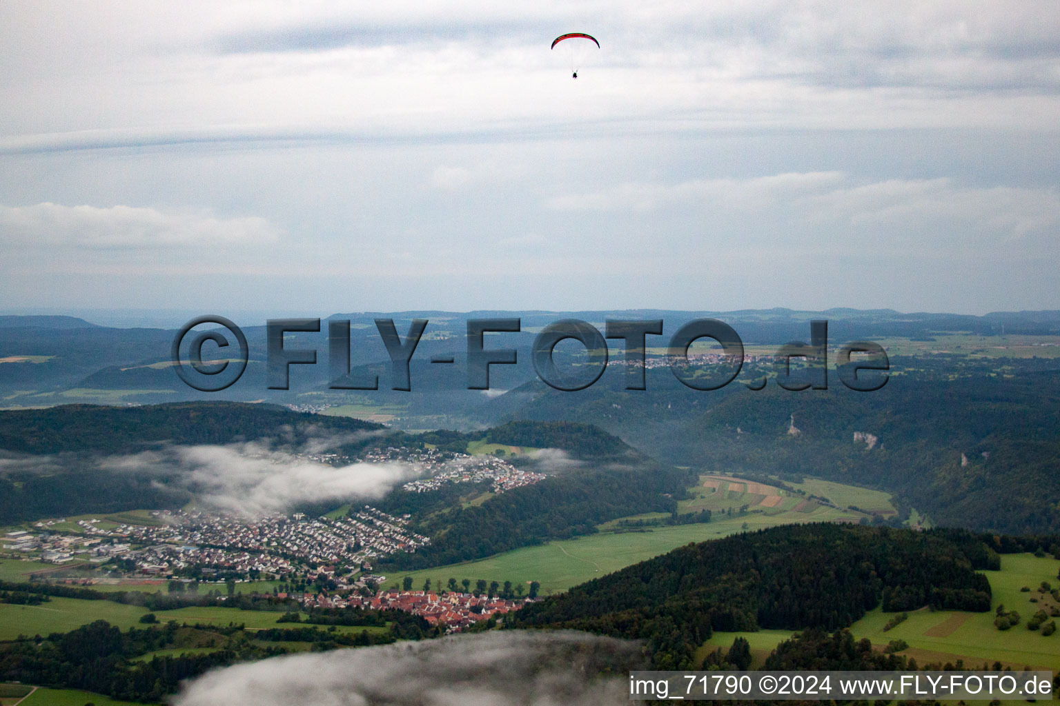 Fridingen an der Donau dans le département Bade-Wurtemberg, Allemagne vue du ciel