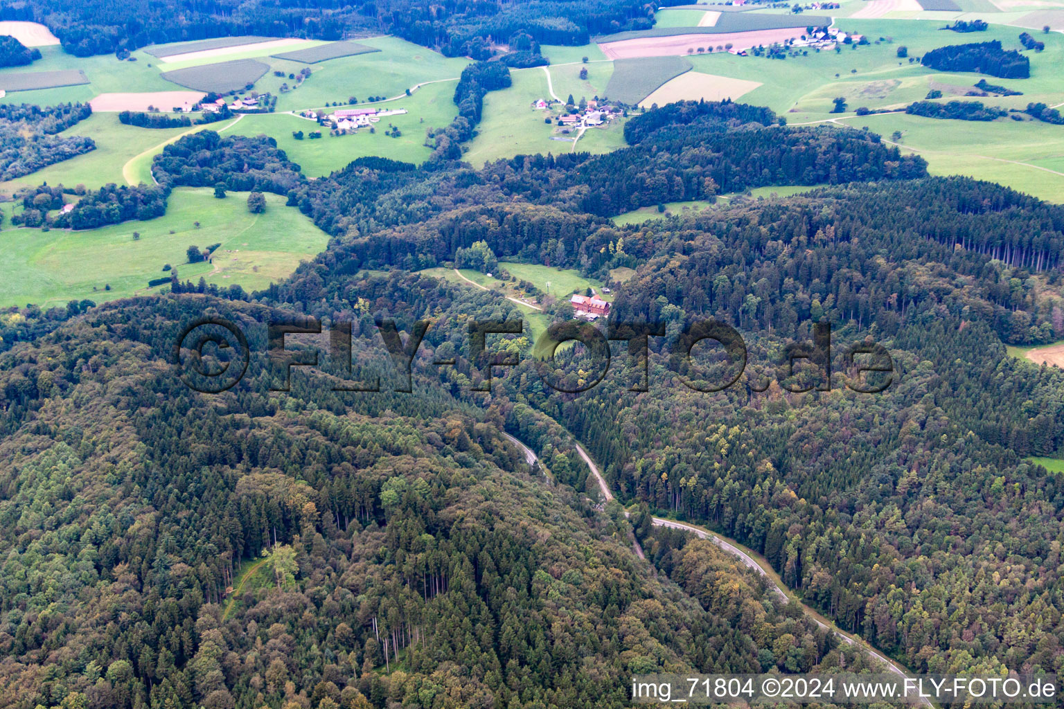 Vue aérienne de Berenberg à Mühlingen dans le département Bade-Wurtemberg, Allemagne