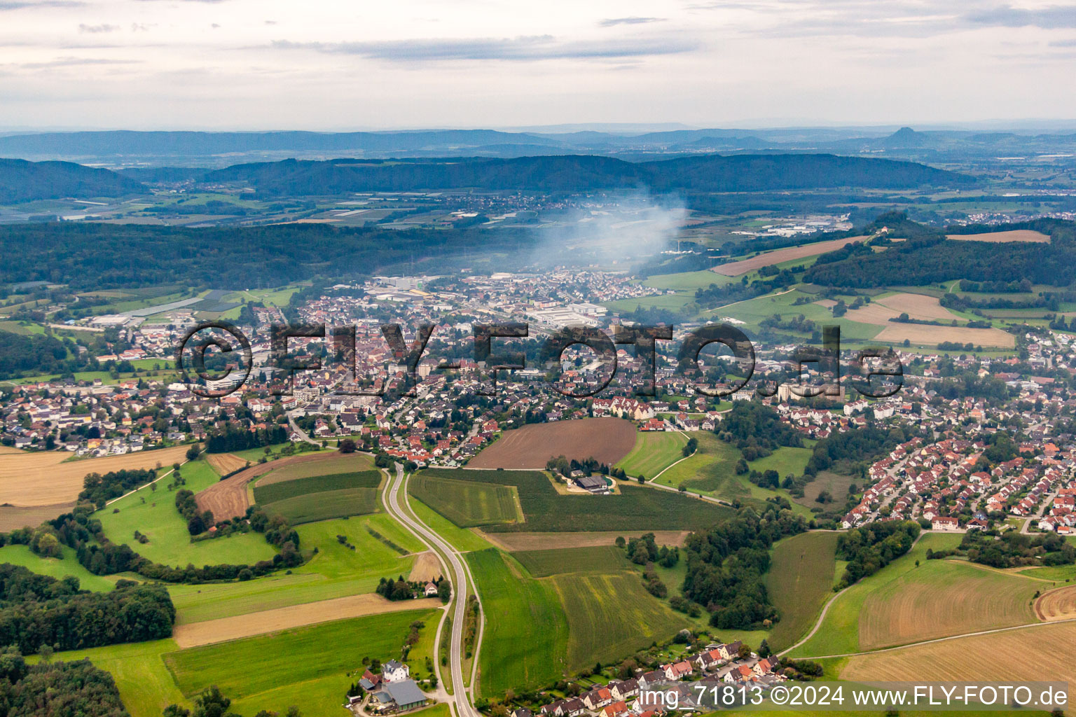 Stockach dans le département Bade-Wurtemberg, Allemagne hors des airs