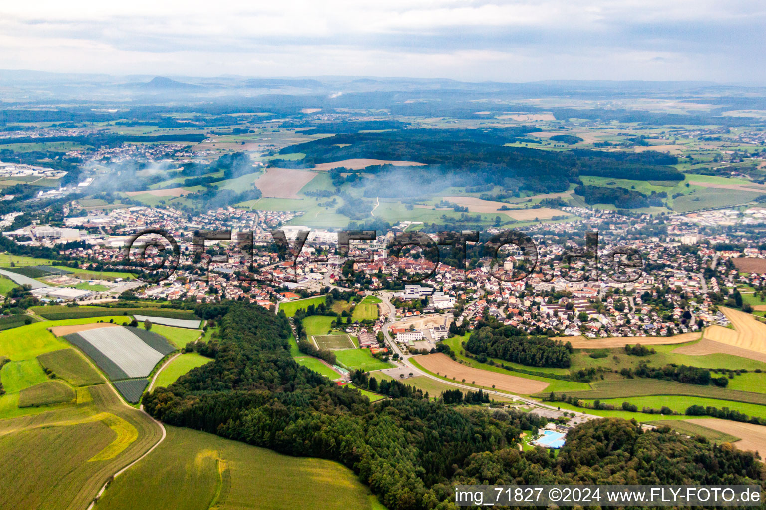 Stockach dans le département Bade-Wurtemberg, Allemagne vue d'en haut