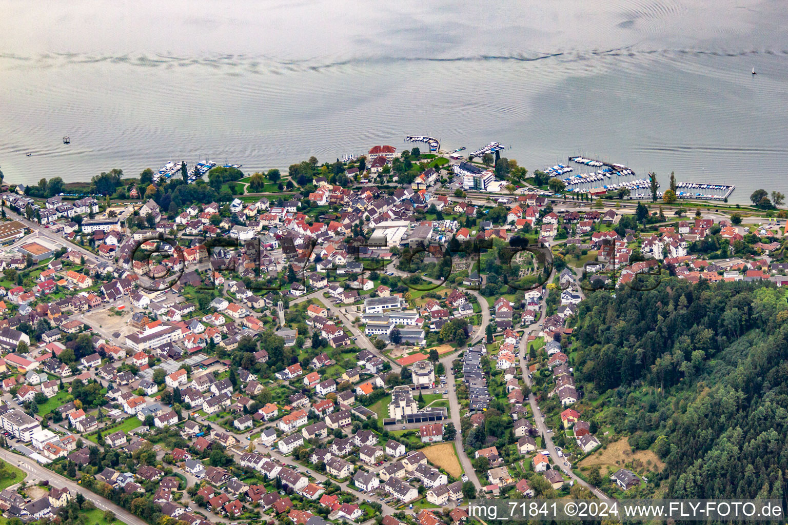 Quartier Ludwigshafen in Bodman-Ludwigshafen dans le département Bade-Wurtemberg, Allemagne d'un drone