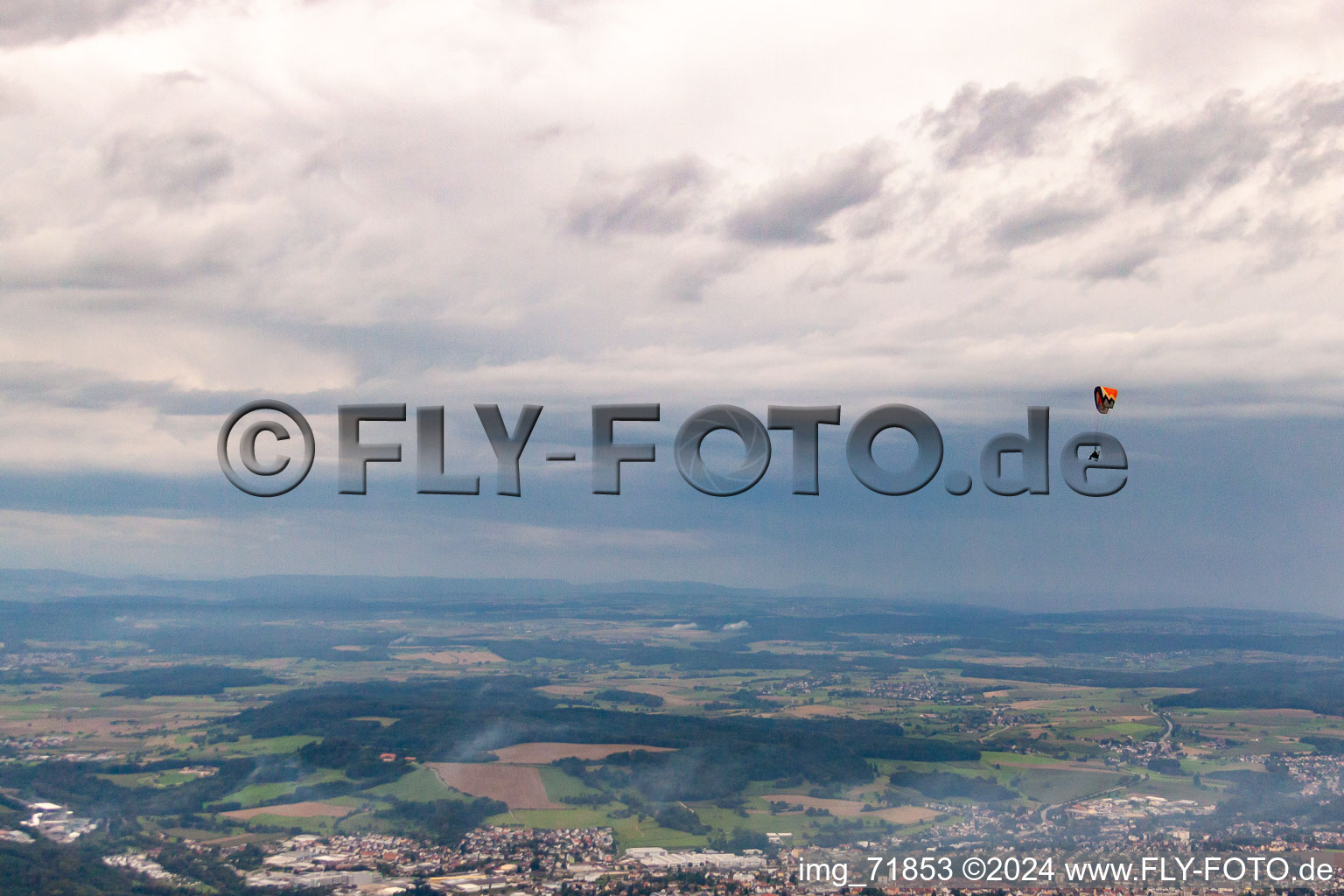 Vue d'oiseau de Stockach dans le département Bade-Wurtemberg, Allemagne