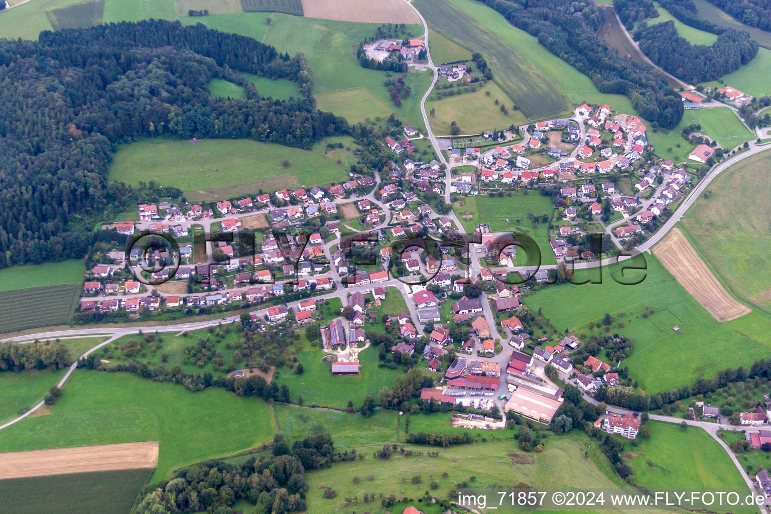 Vue aérienne de Quartier Winterspüren in Stockach dans le département Bade-Wurtemberg, Allemagne