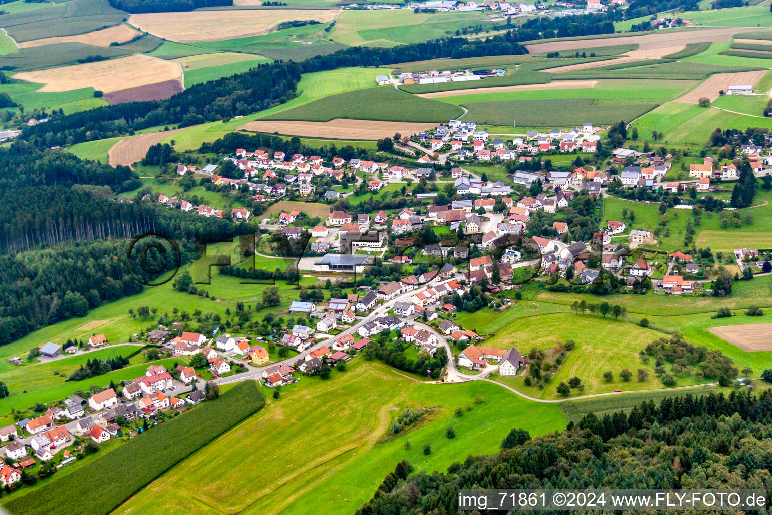 Quartier Zoznegg in Mühlingen dans le département Bade-Wurtemberg, Allemagne hors des airs