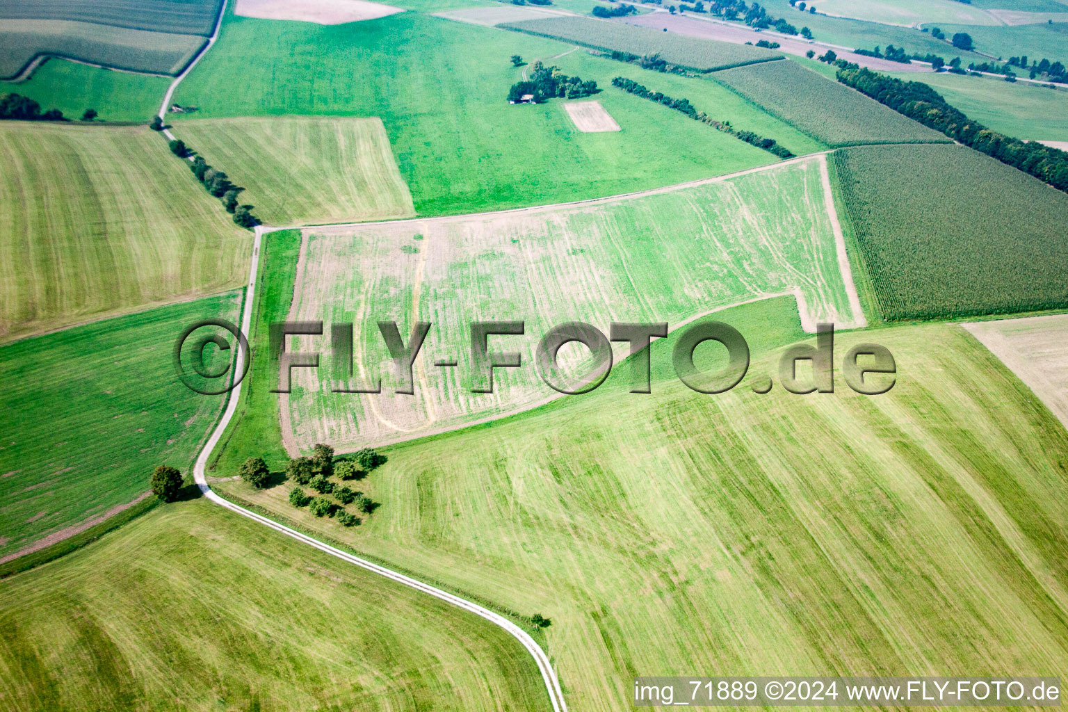 Photographie aérienne de Quartier Unterfischach in Obersontheim dans le département Bade-Wurtemberg, Allemagne