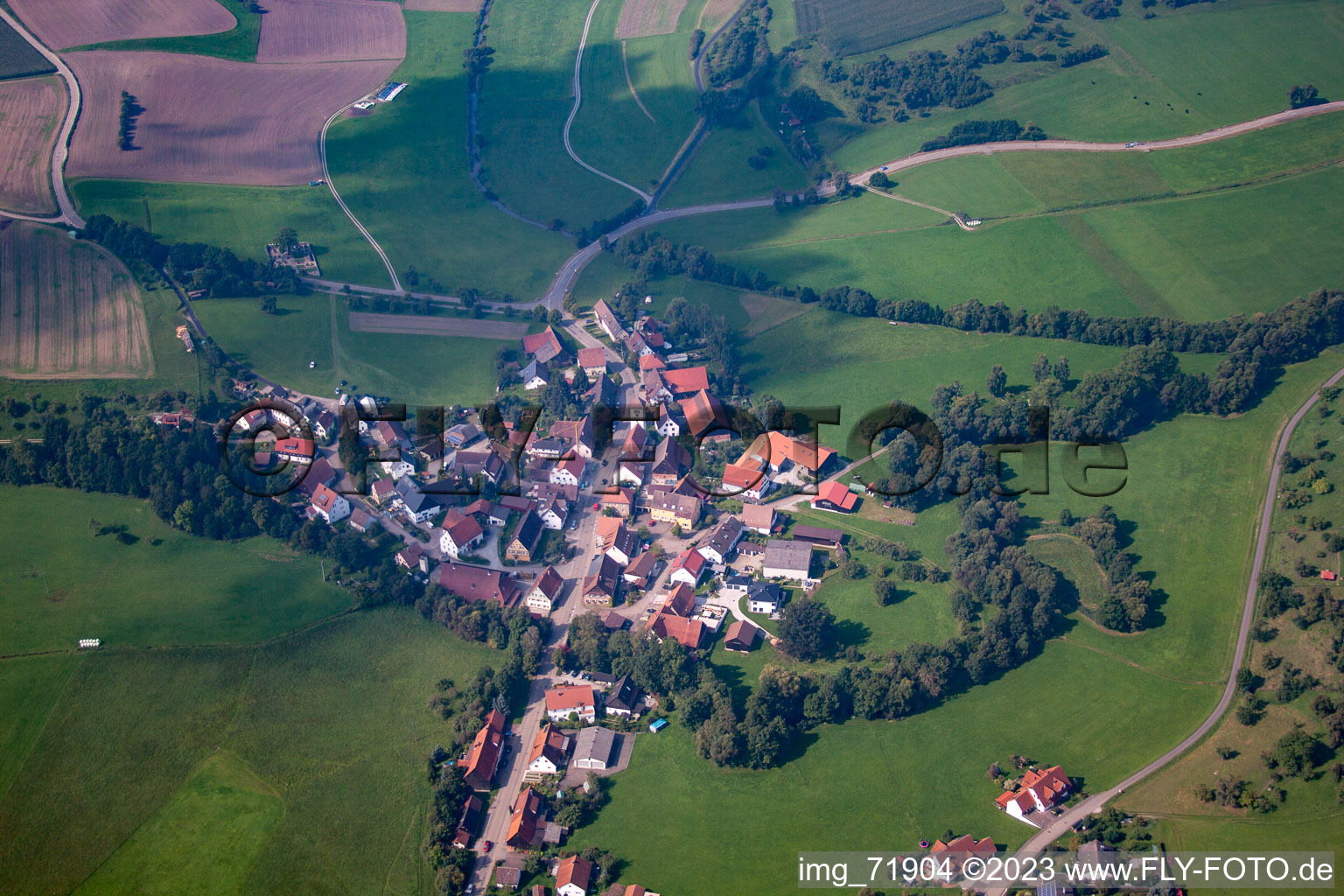 Vue aérienne de Kottspiel dans le département Bade-Wurtemberg, Allemagne