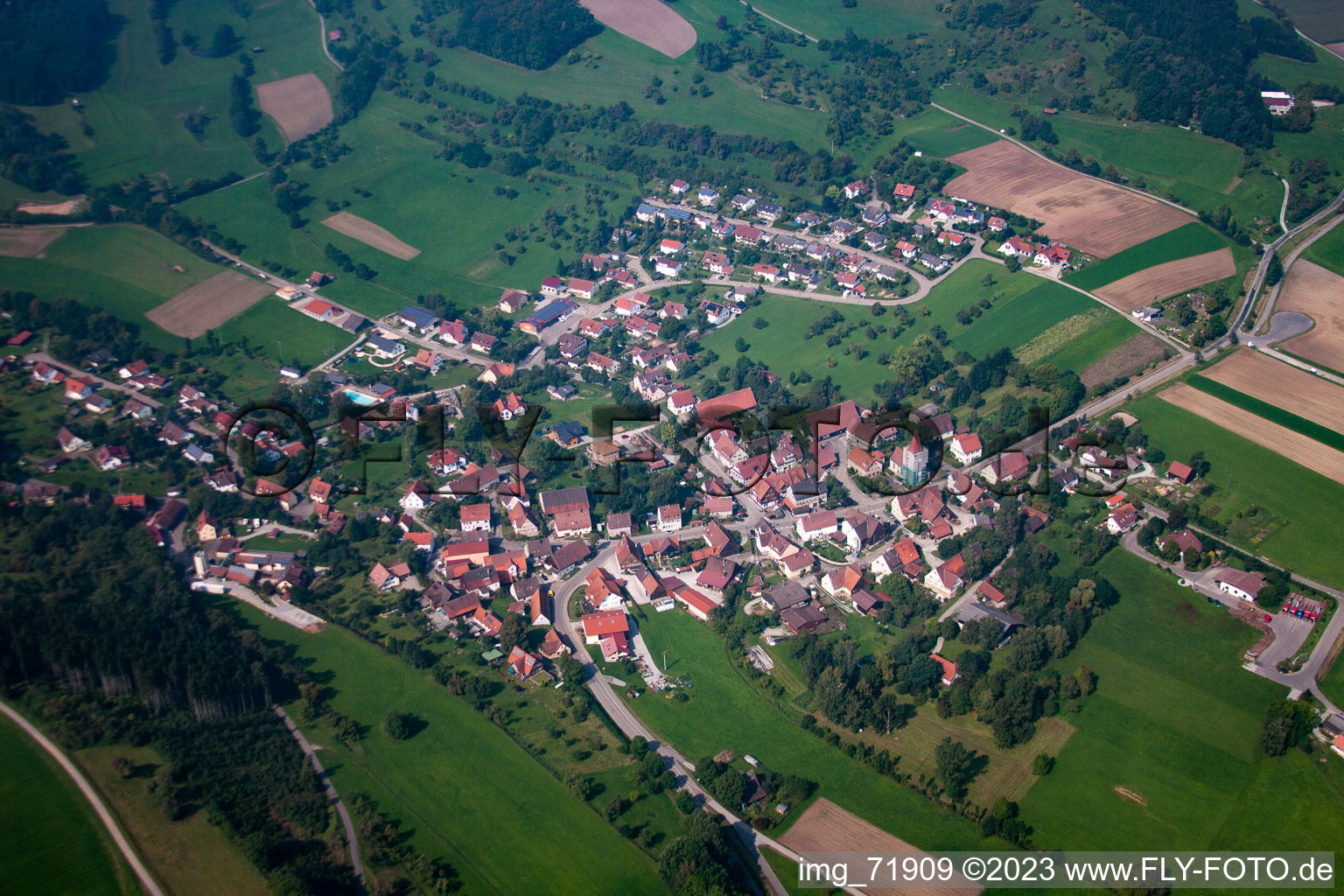 Photographie aérienne de Geifertshofen dans le département Bade-Wurtemberg, Allemagne