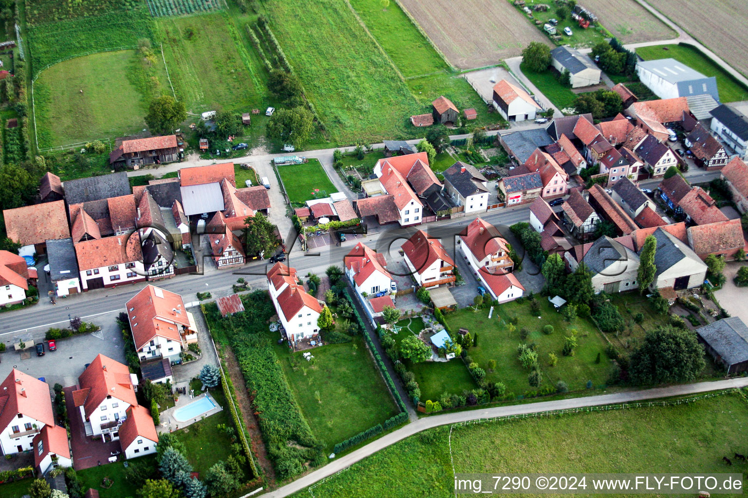 Photographie aérienne de Hergersweiler dans le département Rhénanie-Palatinat, Allemagne