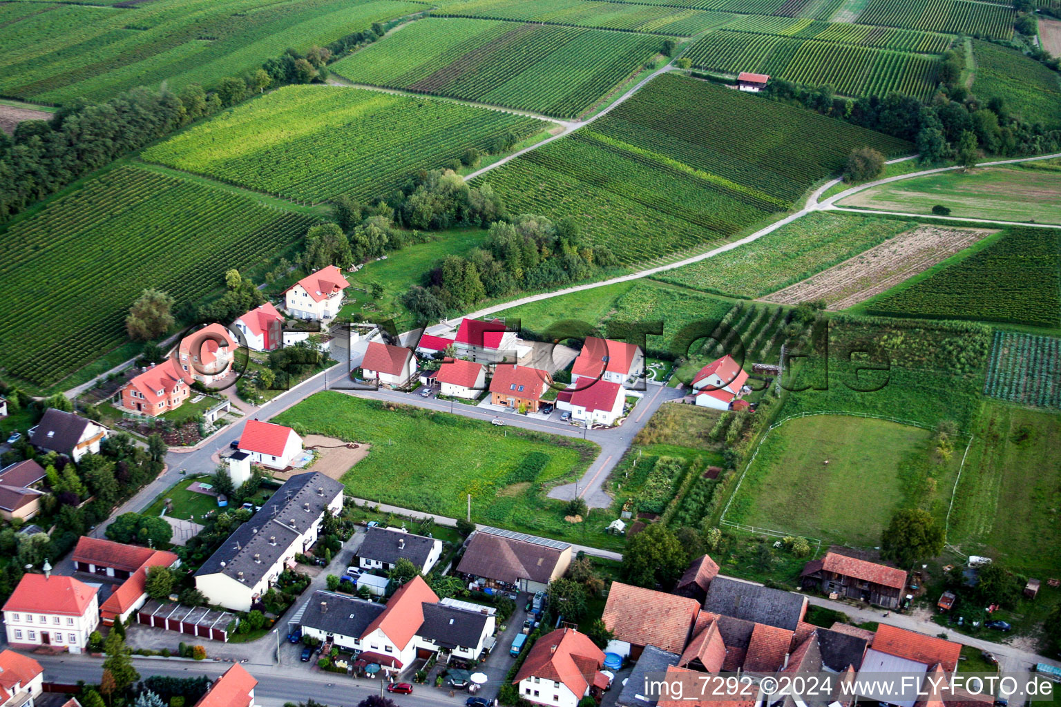 Hergersweiler dans le département Rhénanie-Palatinat, Allemagne d'en haut