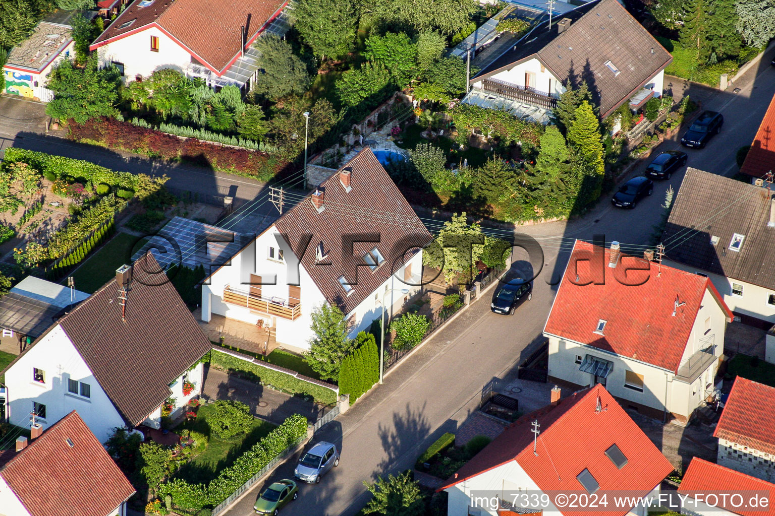 Mühlstr à Barbelroth dans le département Rhénanie-Palatinat, Allemagne vue du ciel