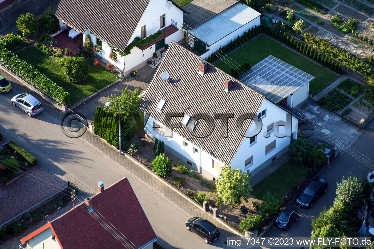 Mühlstr à Barbelroth dans le département Rhénanie-Palatinat, Allemagne vu d'un drone