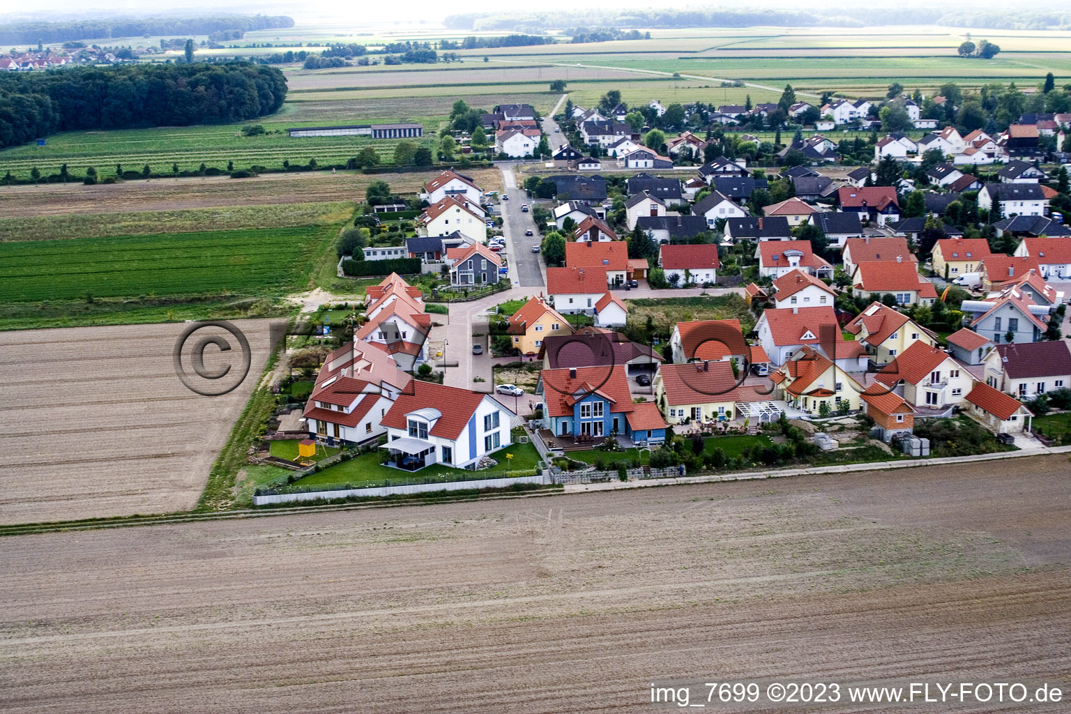 Quartier Hayna in Herxheim bei Landau dans le département Rhénanie-Palatinat, Allemagne d'un drone