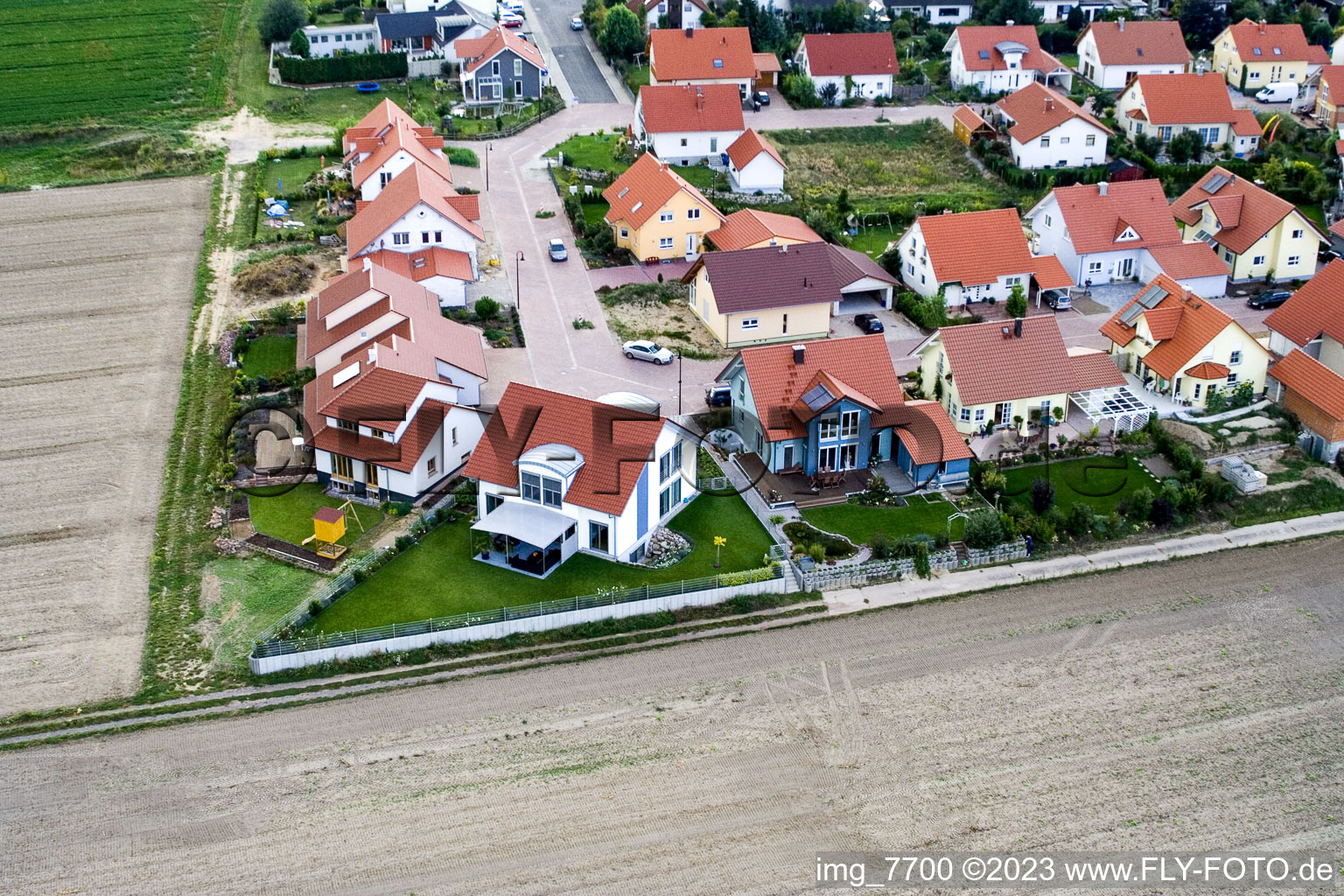 Quartier Hayna in Herxheim bei Landau dans le département Rhénanie-Palatinat, Allemagne vu d'un drone