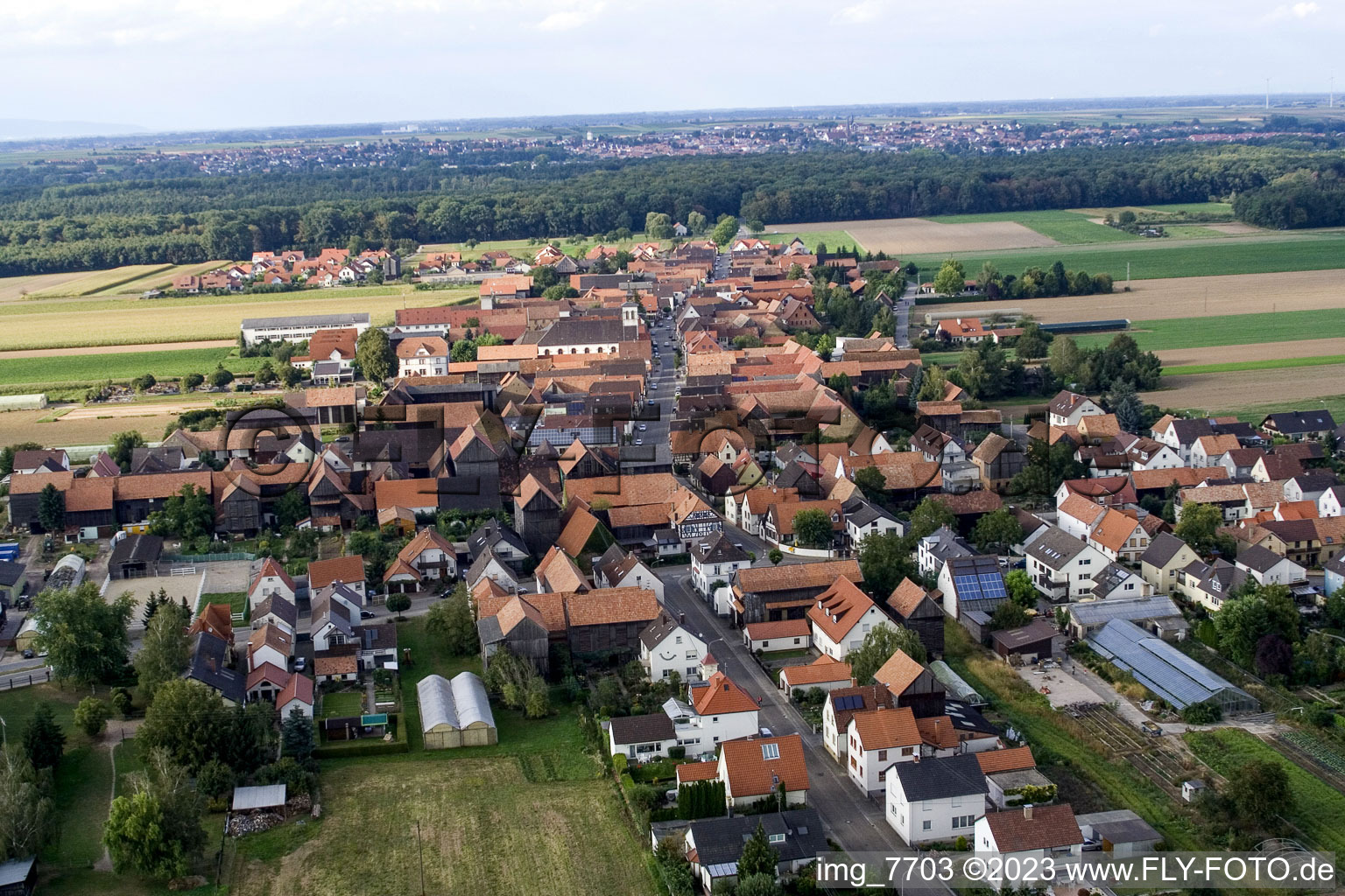 Quartier Hayna in Herxheim bei Landau/Pfalz dans le département Rhénanie-Palatinat, Allemagne d'un drone