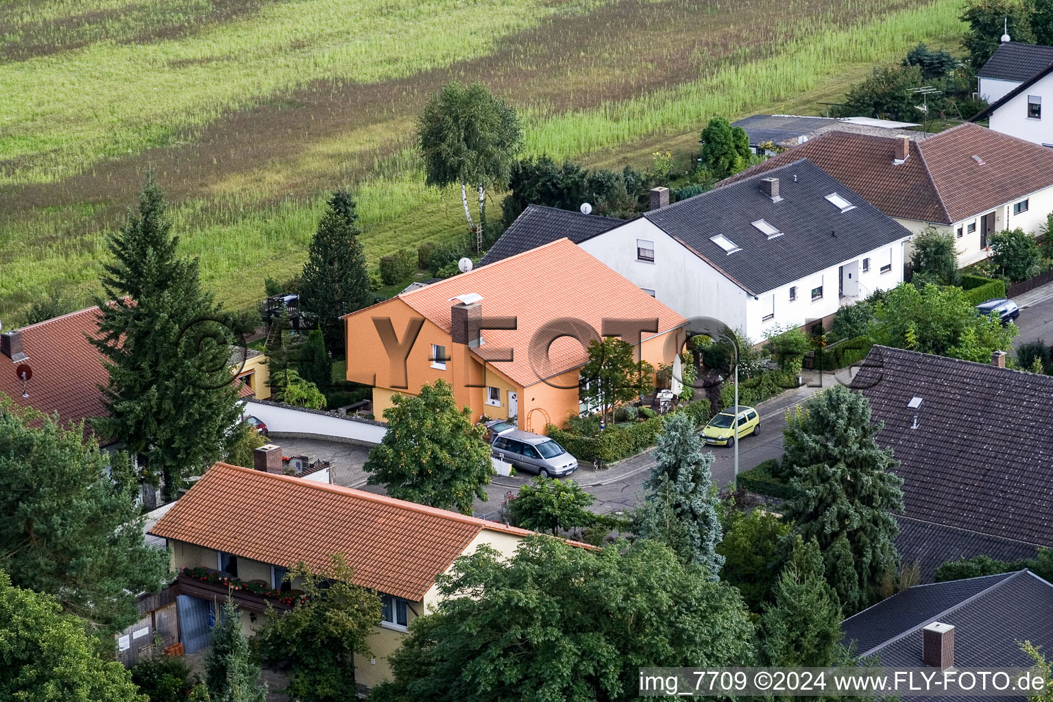 Photographie aérienne de Waldstr. à Erlenbach bei Kandel dans le département Rhénanie-Palatinat, Allemagne