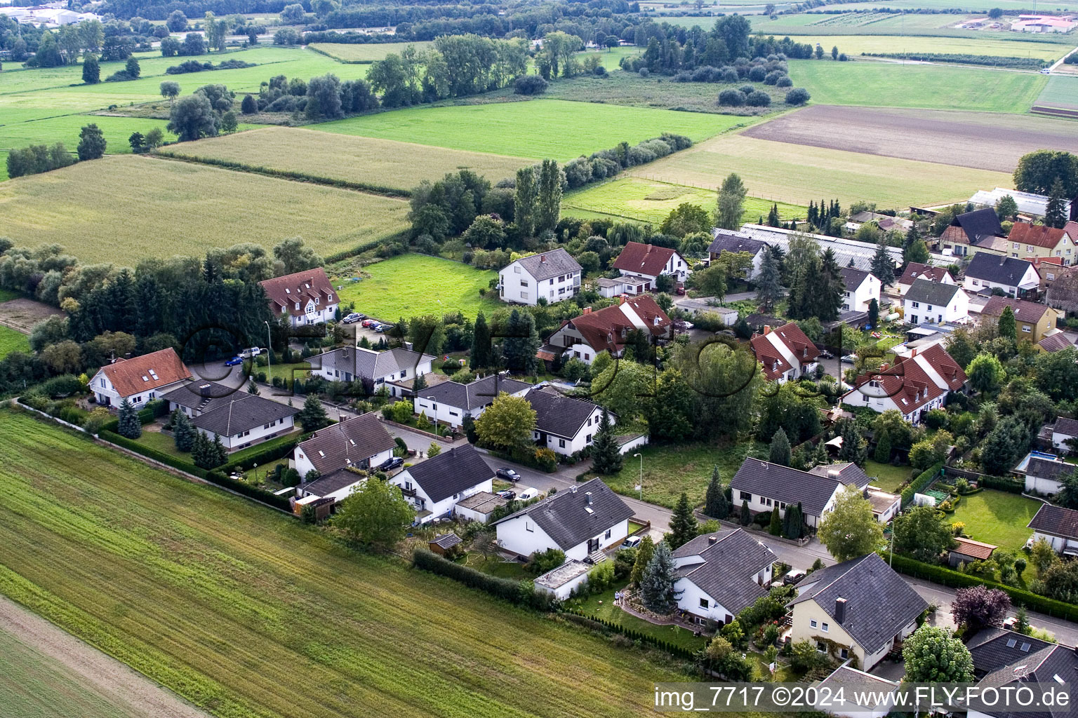 Image drone de Erlenbach bei Kandel dans le département Rhénanie-Palatinat, Allemagne