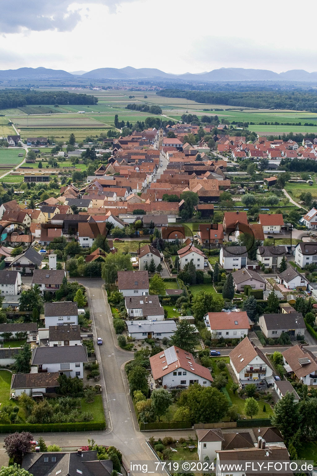 Erlenbach bei Kandel dans le département Rhénanie-Palatinat, Allemagne d'un drone